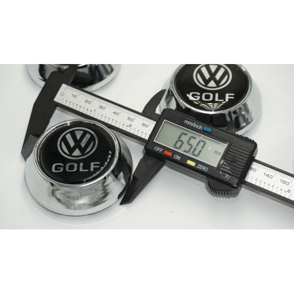 Volkswagen Golf Konik Jant Göbek Kapağı Seti 65mm - 6
