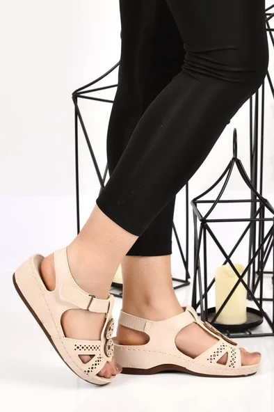 Aryan 09-268 Orto pedik Kadın Günlük Sandalet - 7