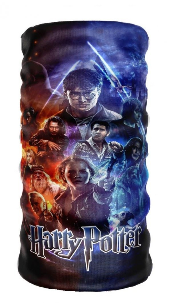 Harry Potter Bandana 24x50 cm Motorcu Bisikletci Buff Boyunluk Rüzgarlık Bere