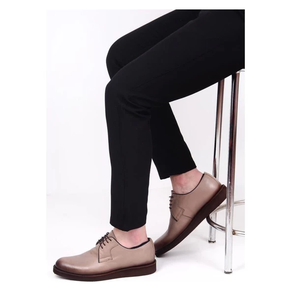 Burç 02133 Erkek Günlük Deri Oxford Ayakkabı - 6