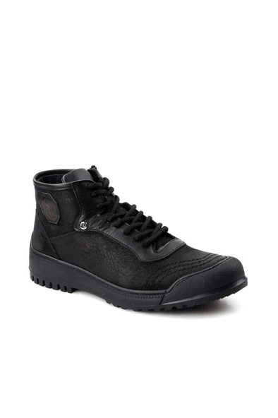 Pierre Cardin 382105 Erkek Kürklü Deri Bot - Resim 7