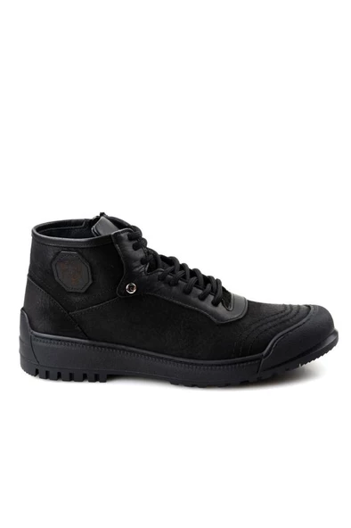 Pierre Cardin 382105 Erkek Kürklü Deri Bot - Resim 8