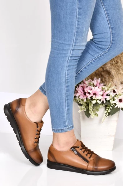 Scavia 02276 Orto Pedik Kadın Deri Günlük Ayakkabı - 2