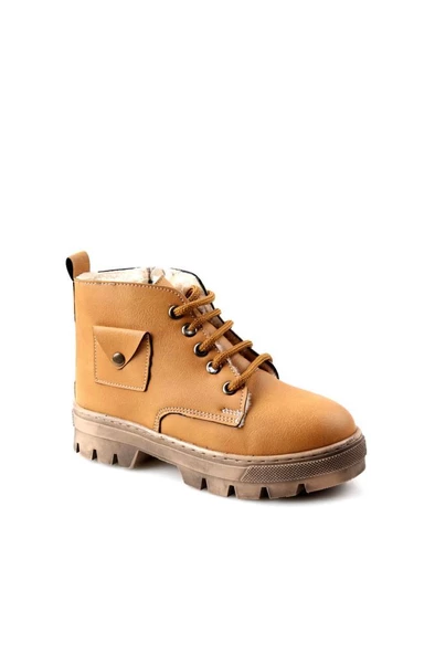Papuçcity Arz 02341 Unisex Çocuk Kürklü Termal Bot