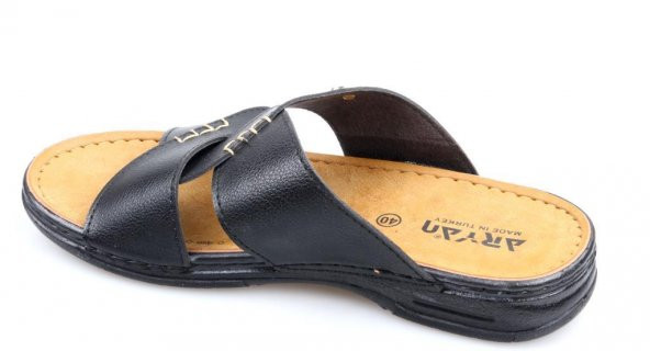 Aryan 003-02 Ortapedik Siyah Erkek Günlük Terlik - 2