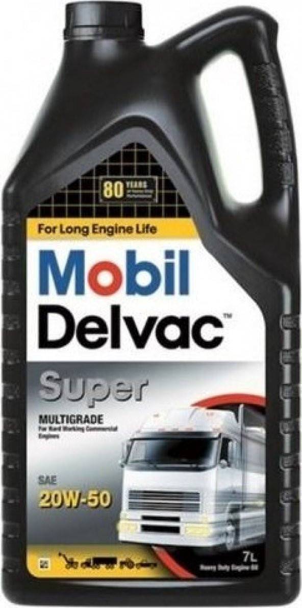 Mobil Delvac Süper 20W-50 7 Litre Motor Yağı