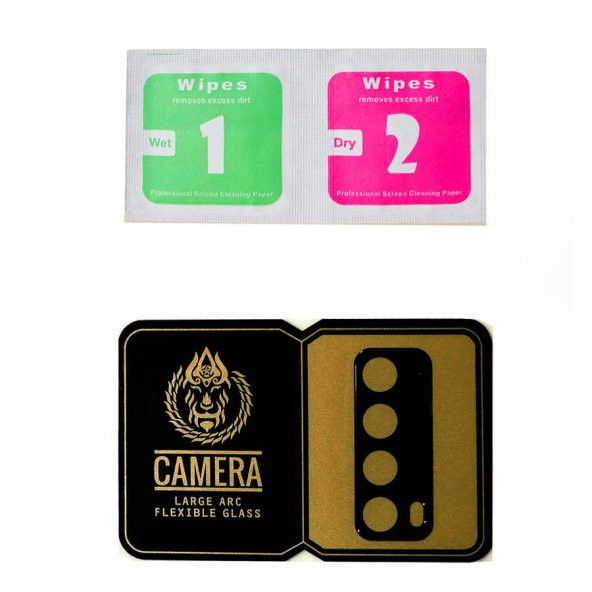 Huawei P Smart 2021 Zore Golden Turtle Seramik Kamera Camı - 2