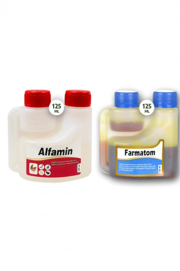 2li Kuşlar Için Set Farmatom Vitamin Alfamin Ishal Seti (125 ML)