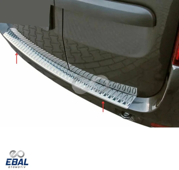 Dacia Logan Mcv Krom Arka Tampon Üstü Koruma 2005-2013 P. Çelik - Resim 2