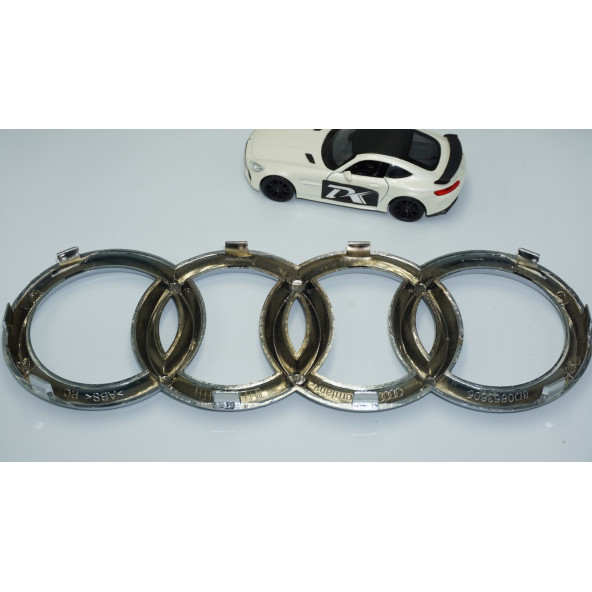 DK Tuning Audi A3 A4 A5 A6 Ön Panjur Halka Krom ABS Logo Amblem - Resim 3