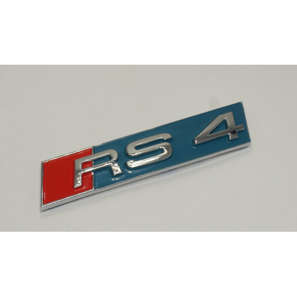 Audi RS4 Yeni Nesil Turkuaz 3M 3D Bagaj Logo Orjinal ürün - 3
