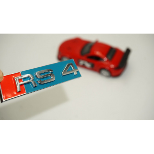 Audi RS4 Yeni Nesil Turkuaz 3M 3D Ön Panjur Logo Orjinal ürün