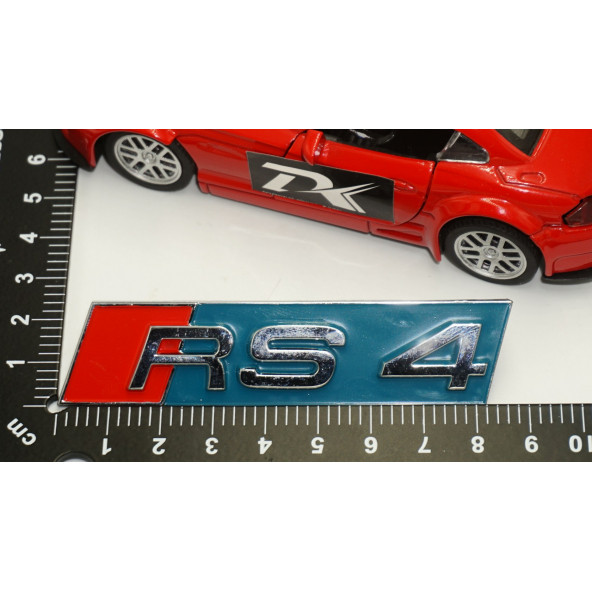 Audi RS4 Yeni Nesil Turkuaz 3M 3D Ön Panjur Logo Orjinal ürün - 6