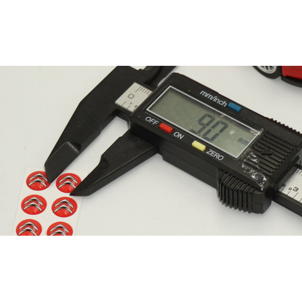 Citroen Logo Jant Torpido Direksiyon 9mm Damla Sticker Logo Seti - Resim 4