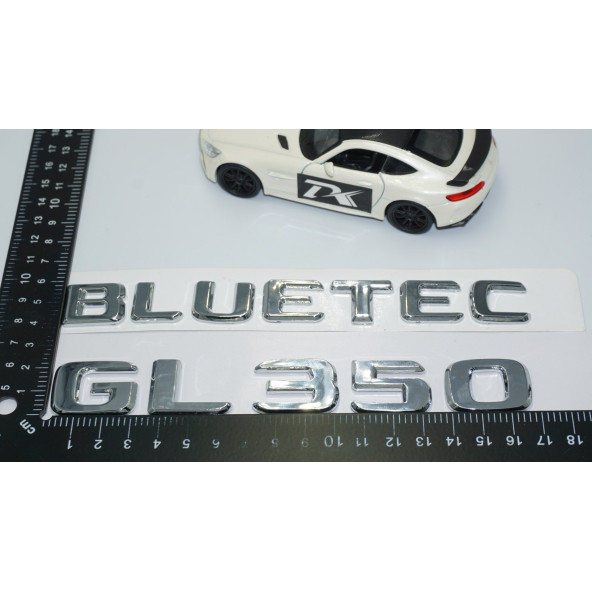 DK Tuning GL350 Bluetec Bagaj Krom ABS Yazı Logo Benz İle Uyumlu - 4