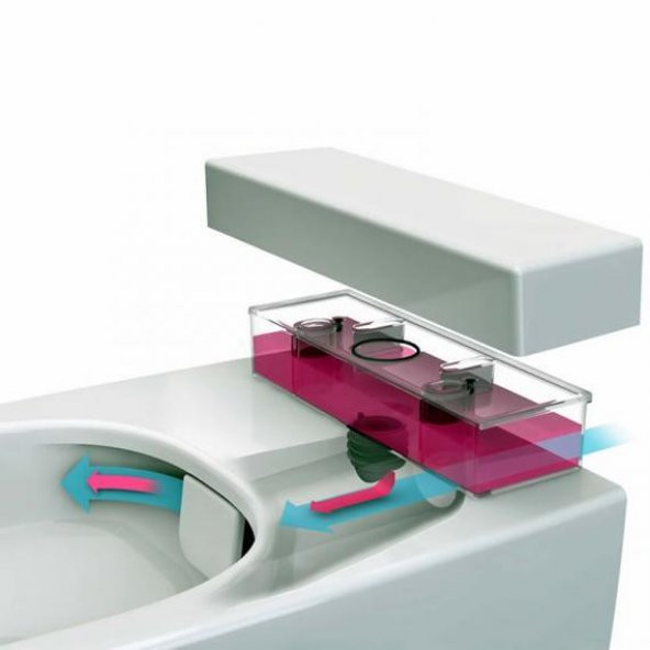 VitrA Metropole Rim-ex Asma Klozet Deterjan Hazneli-Beyaz 7672B003-1685 - 3