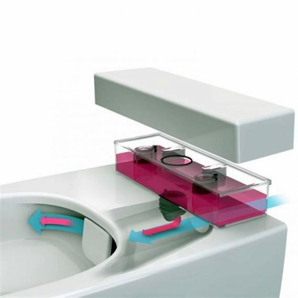 VitrA Metropole Rim-ex Asma Klozet Deterjan Hazneli-Beyaz 7672B003-1685 - 7