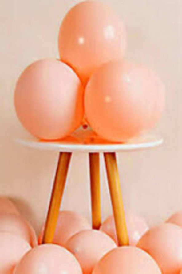 Somon Renk Makaron Balon 10 Adet
