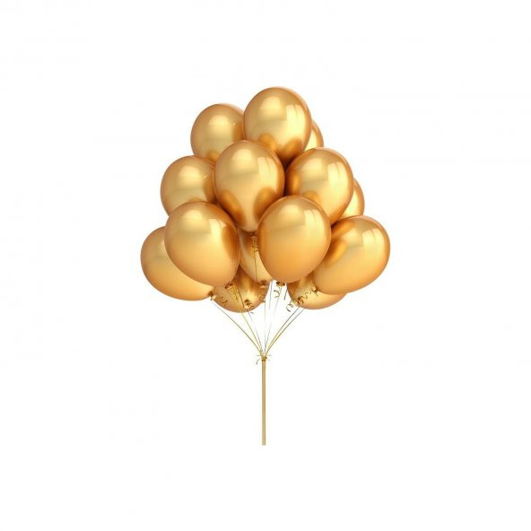 Metalik Balon Gold 25 Adet