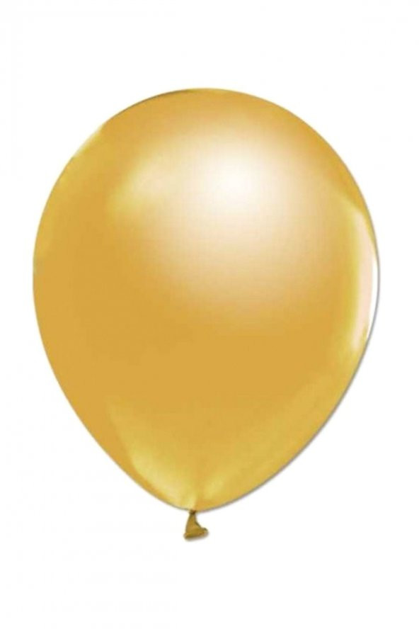 Gold Renk Metalik Balon 25 Adet