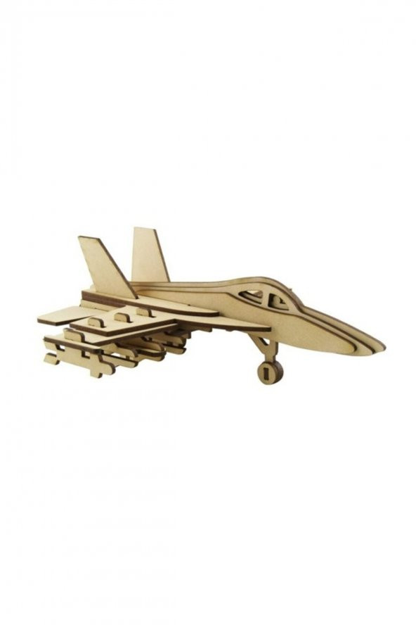 3D Ahşap Maket - Savaş Uçağı