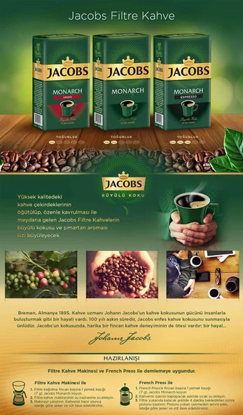 Jacobs Selection Filtre Kahve 250 gr x 4 Adet + Jacobs Gold Çözünebilir Kahve 200 gr - 2