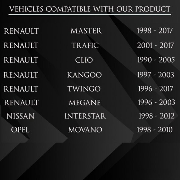 Renault Master, Trafic, Clio Araçlar İçin Yan Sinyal Lambası(GRİ) - 9