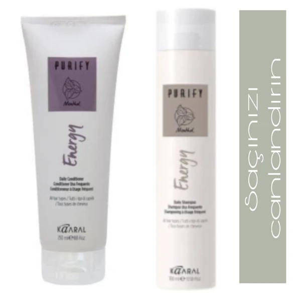 Kaaral Purify Energy Daily Shampoo 300ML+Saç Kremi 250 Ml 2li ürün görseli 1