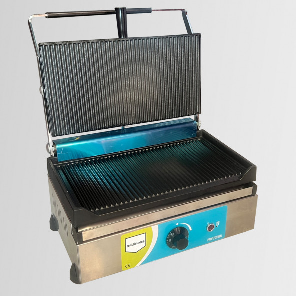 Midinoks MD.R76 16 Dilim Döküm Tost Makinası Elektrikli 1500 W (Temizleme Fırçası Hediyeli)