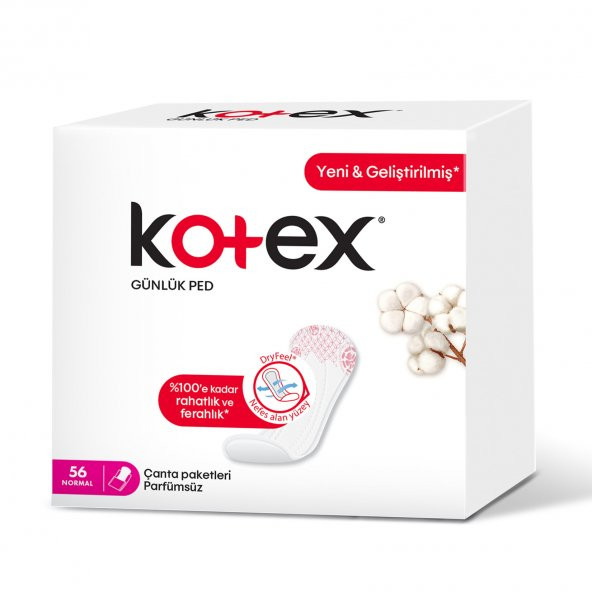 Kotex Normal Günlük Ped 56x3 168 Adet