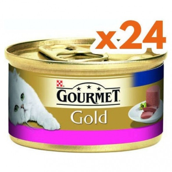 Gourmet Gold Sığır Etli Kedi Maması 85 gr 24 Adet
