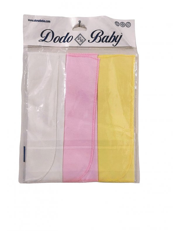 Akyüz Bebe Dodo Baby Pamuklu Renkli 100 Organik Bebek Ağız Mendili 3^lü - 1
