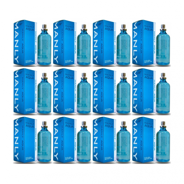 Manly Aqua EDC 125 Ml Erkek Parfüm 12 Adet - 2