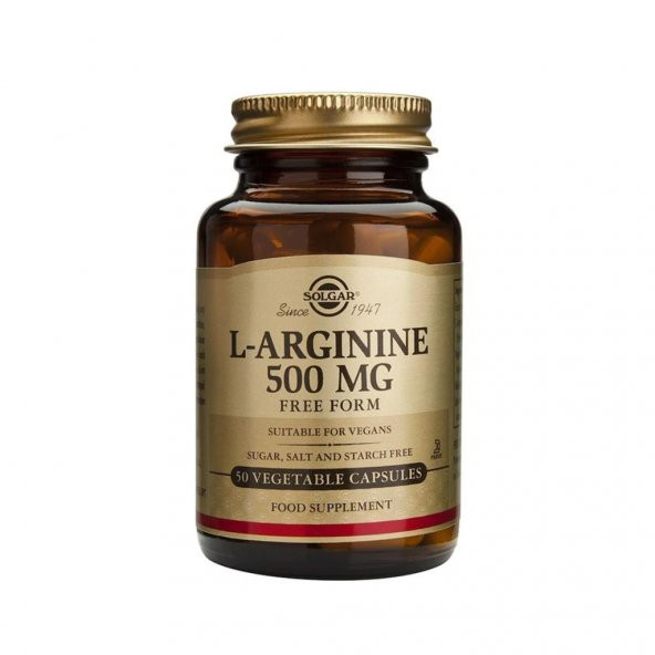 Solgar L-Arginine 500 mg 50 Kapsül