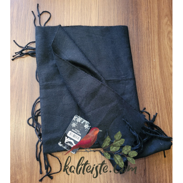 Erkek Atkı Mat Siyah - 2