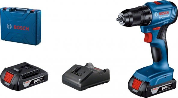 Bosch Professional Gsr 185-Li 2Ah Çift Akülü Delme/Vidalama Makinesi - 06019K3000 ürün görseli