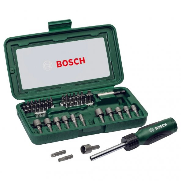 Bosch 2607019504 46 Parça Cırcırlı Tornavida Seti