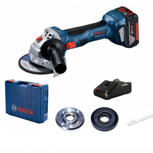 Bosch GWS 180-LI 4.0 Ah Tek Akülü Taşlama Makinesi - 06019H9025