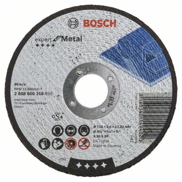 Bosch 115X2 5 Mm Expert For Metal Düz 2608600318