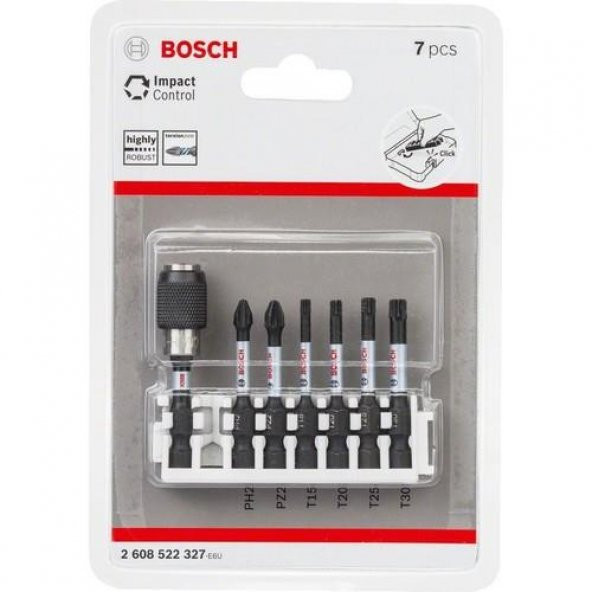 Bosch Impact Ctrl Ph/pz/t 7 Parça Vidalama Uç Seti - 2