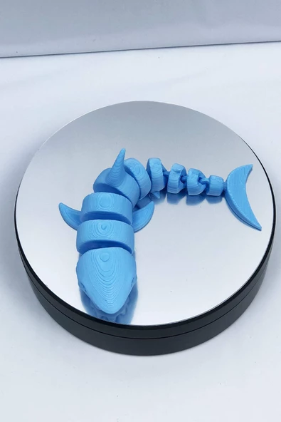 3D Hareketli Köpek Balığı Figürlü Oyuncak - Mavi - Resim 2
