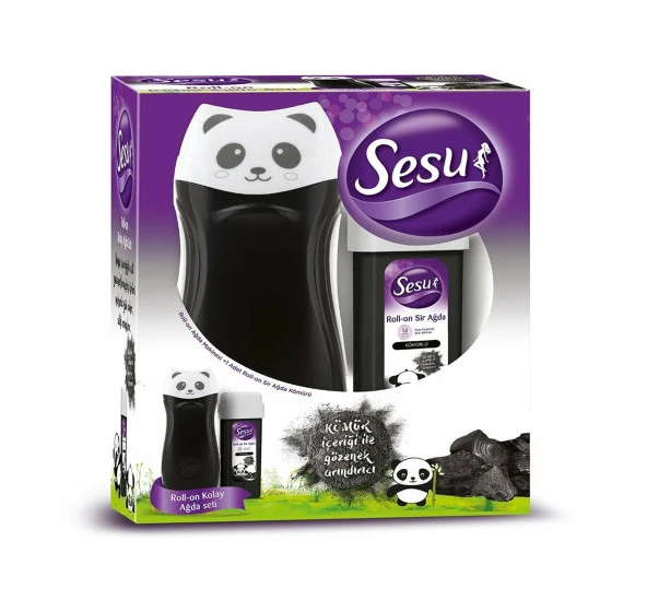 Sesu Roll-On Sir Ağda Kömürlü Panda 100 ml