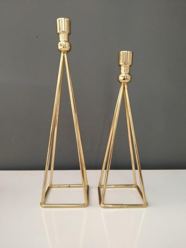 Hera Kristal 2 li Pramit Mumluk Gold ürün görseli