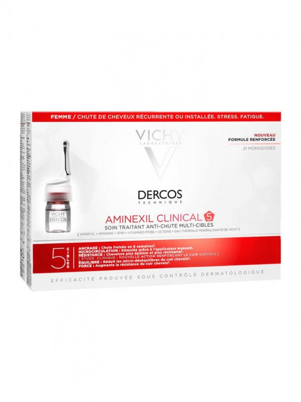 Vichy Dercos Aminexil Clinical 5 - Kadın 21 x 6 ml