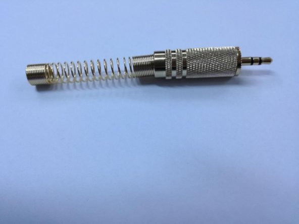 3.5 mm Stereo Erkek Gold Jack Geniş Yaylı