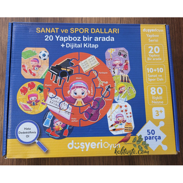 Eşleştirme Yapbozu 50 Parça Sanat Ve Sporlar
