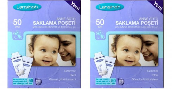 Lansinoh Süt Saklama Poşeti 50'li 2 Adet