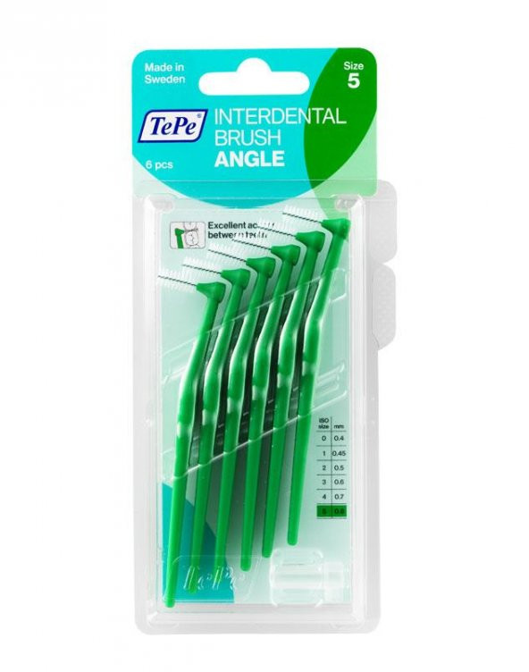 Tepe Angle Arayüz Fırçası Yeşil 0,8 mm 6'lı Paket