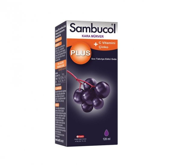 Sambucol Plus Kara Mürver Özütü + C Vitamini & Çinko 120 ml