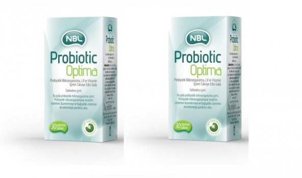 NBL Probiotic Optima 30 Çiğneme Tableti 2 Adet
